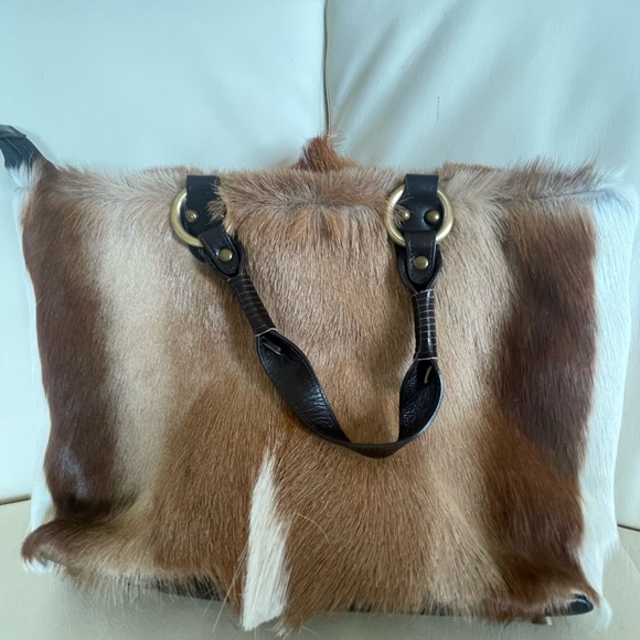 Vintage Diane Gail Springbok Antelope Fur Tote - RARE!  Sustainably harvested. - Picture 14 of 15
